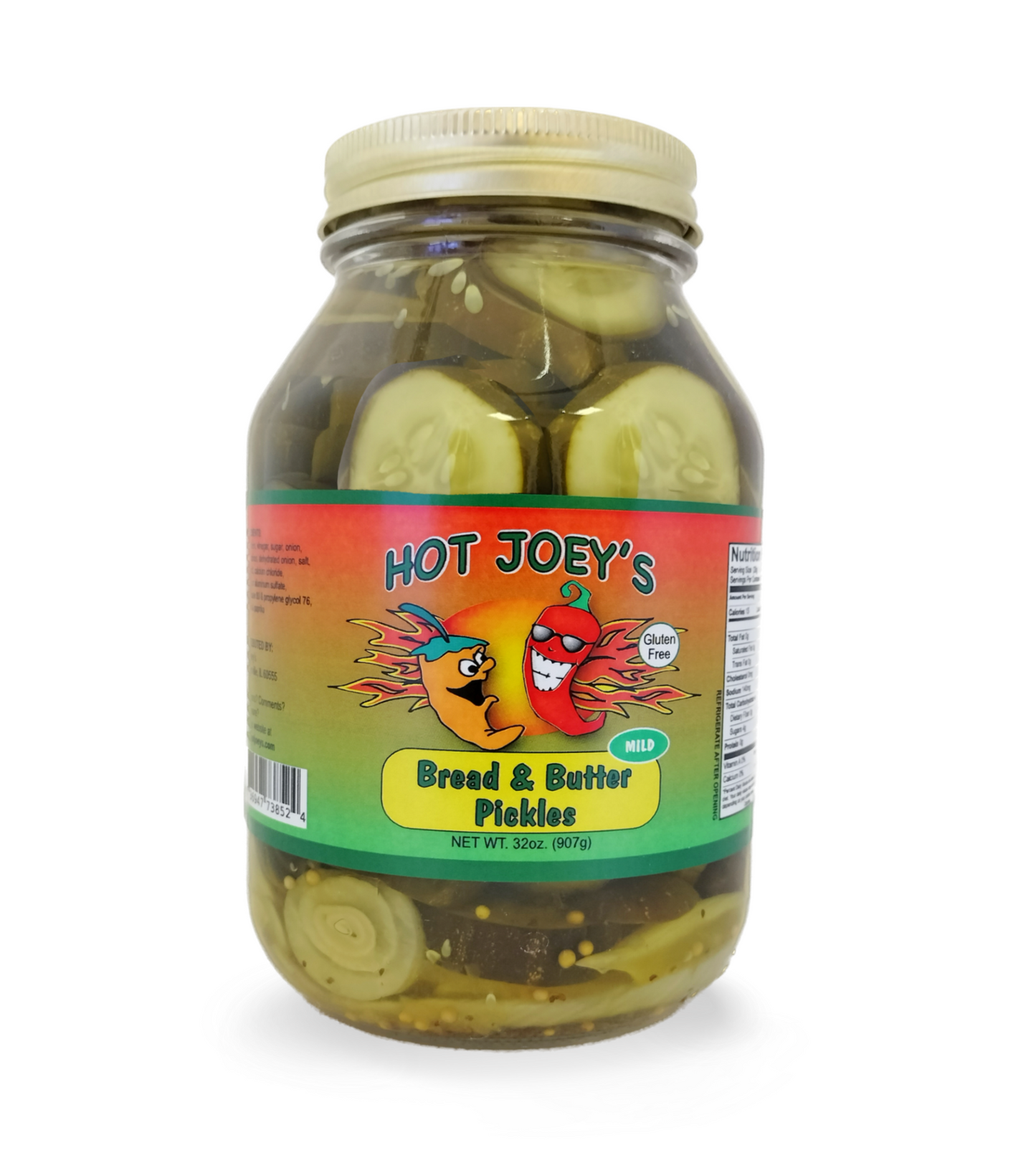 32oz Thick Cut Mild Bread and Butter Pickles