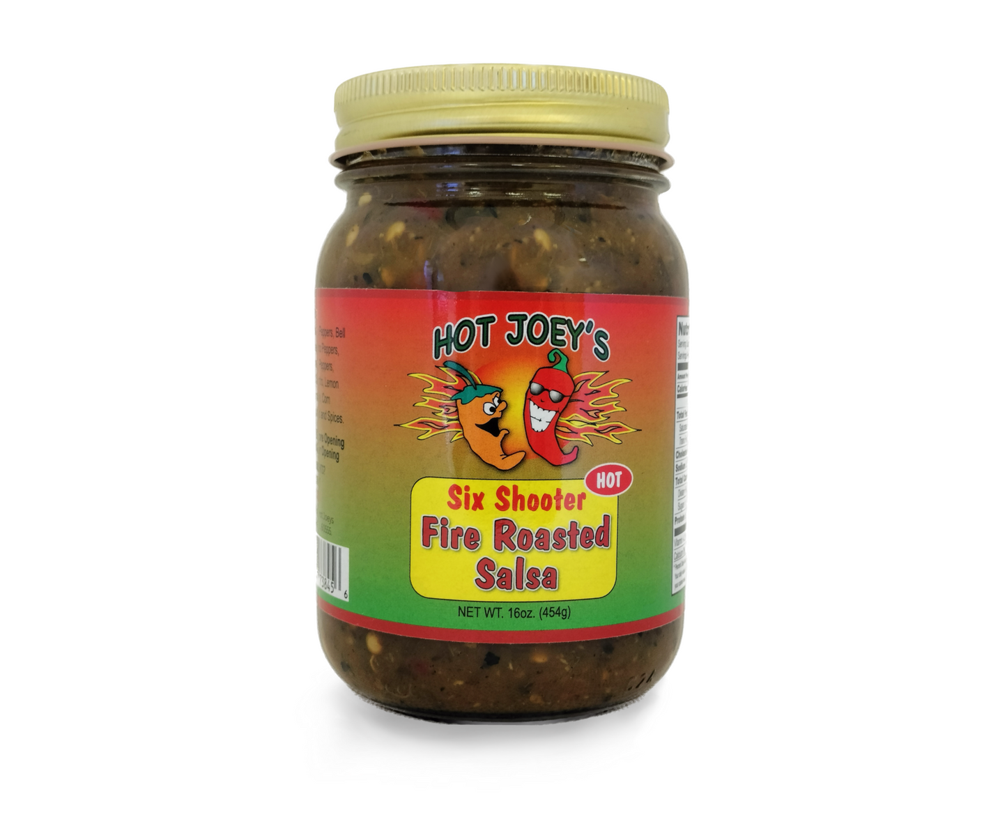 Six Shooter Fire Roasted Salsa (Hot) 16 oz