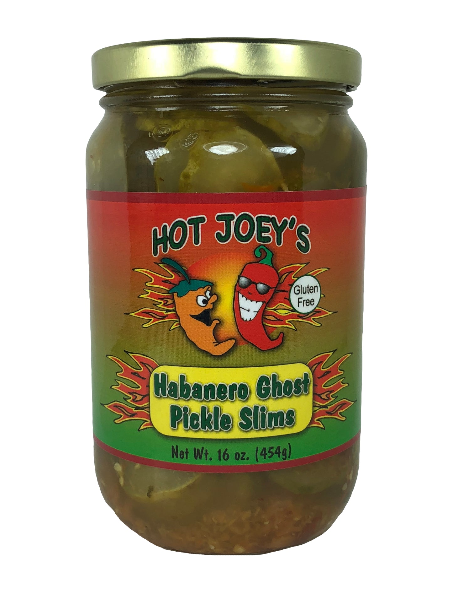 Hot Joey's Habanero Ghost Pickle Slims 16 oz