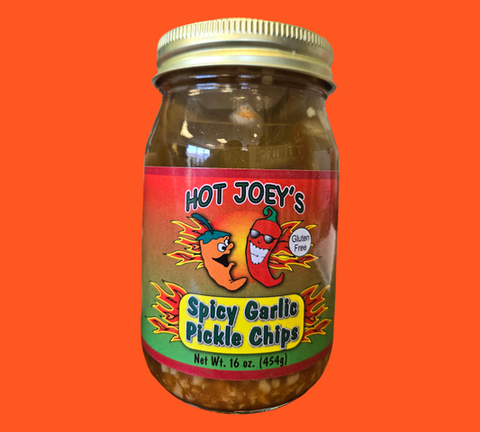 Spicy Garlic Pickle Chips(Sweet) 16 oz